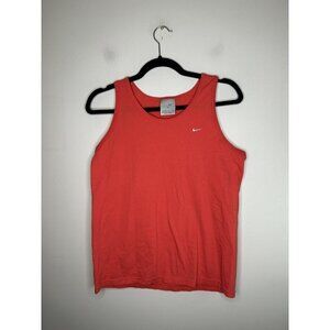Nike Athletic Tank Top Shirt Womens Orange Coral Sleeveless Size Medium (8/10)